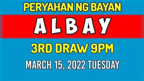 peryahan ng bayan result